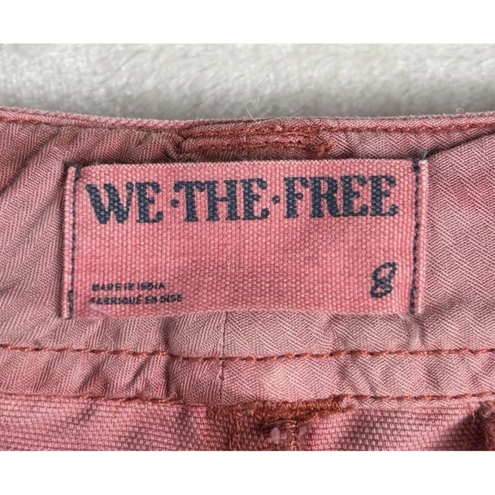 Free People We The Free Electric Sands Floral Embroidered Cropped Pants 8 Auburn - Picture 4 of 13